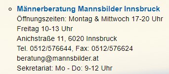 Männerberatung Mannsbilder