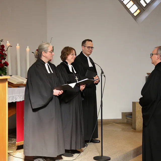 Moment der Amtseinführung