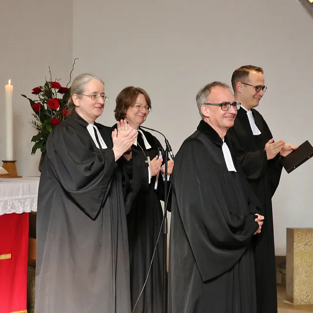 Applaus nach der Amtseinführung